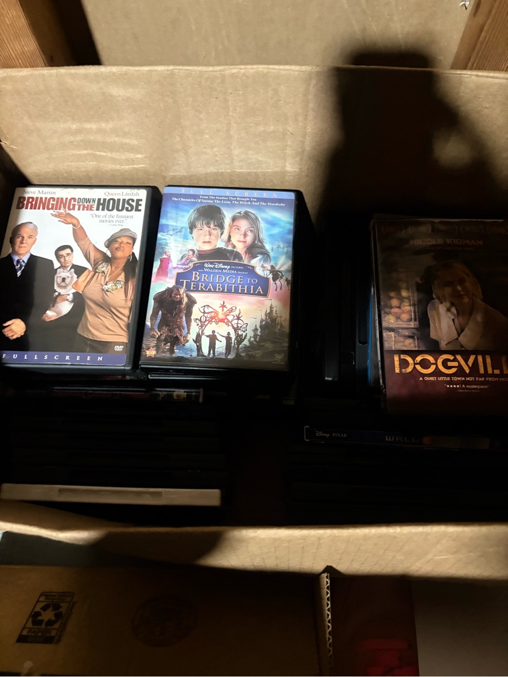 Box Of 50 Or More DVDs Different Genres